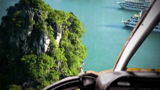 Experience Quiet Helicopter Excursion with Loosening up Downpour Sounds