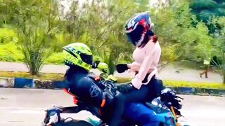 Bike lover couple