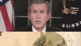 george w bush justifying to the american people the invasion of iraq