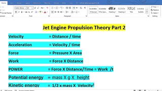 Gas Turbine Engine Theory Part 02