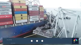 Watch_ Drone video shows aftermath of Baltimore bridge collapse.