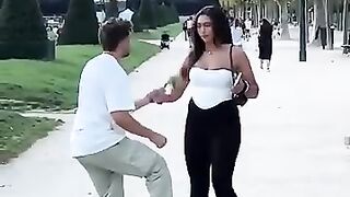 Rose Giving the Beautiful Girl