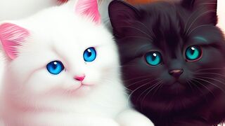 Funny cat video water holi holiday new cats short video