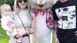 Kelly Osbourne celebrates Easter with Sid Wilson and their son