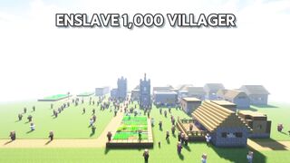 I ENSLAVED 1,000 VILLAGER FOR SPEED RUN ?