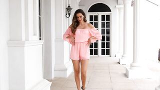 Women Boho Romper Off Shoulder Ruffle Chiffon Shorts Jumpsuit Playsuits
