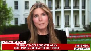 MSNBC host throws script reacting to Trump calling out judge's daughter