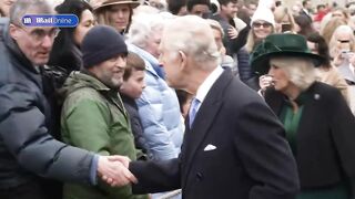 Well wisher tells King to 'keep going strong' after Easter service