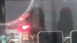 Moment an airport ceiling collapses amid heavy rainfall in India