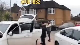 Shocking moment 'thieves steal Mercedes in the dead of night'