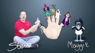 Halloween Finger Family Songs with Hide and Seek from Steve and Maggie | Wow English TV for Kids