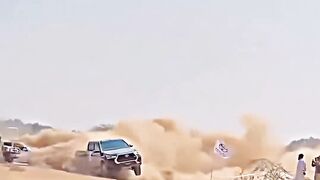 car race . car race in desert