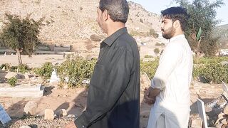 Visit to graveyard with friends