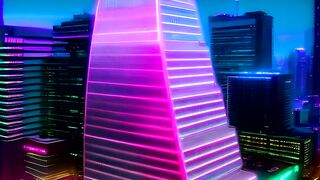 Beautiful city with amazing skycrapers