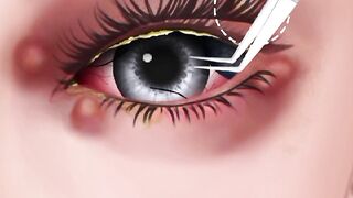 ASMR Remove layers of contact lenses cause of eye infections