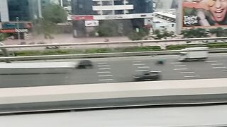 Dubai metro in business bay #pls subscribe my canell