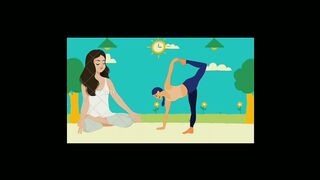 Yoga is a mind and body practice that can build strength and flexibility.
