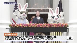 President, first lady host annual Easter egg roll at White House.