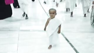 Cute baby in Makkah#