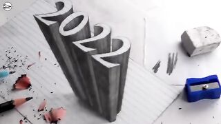 how to draw2022 3d trick art on line paper by naeem iqbal.