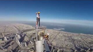 Burj Khalifa - Platform inspection top of the spire Andy Veall