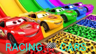 McQueen Car Assembly Surprise Soccer Ball | Street Vehicle with Learn Colors for Kids
