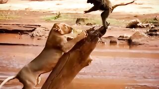 Loin attack on monkey