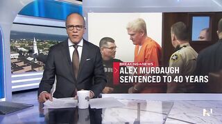 Alex Murdaugh sentenced to 40 years for federal financial crimes.