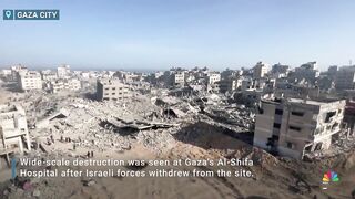 Video shows the destruction at Gaza’s Al-Shifa Hospital after Israeli withdrawal.