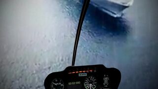 Visit a cruise ship via helicopter and enjoy peaceful rain sounds