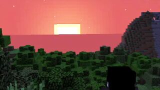 Sunsets in Minecraft Animated shorts ????????❤ #minecraft #minecrafthumor #viral #minecraftjokes #trending