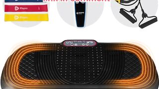 Life Pro Vibration Plate Exercise Machine Silver Whole Body Workout Vibration Platform