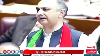 PTI Umar Ayub Fiery Speech In Senate Comedown Hard On PM - Shahbaz Sharif -- Charsadda Journalist