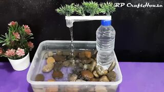 Make water fountain easy at home from plastic bottle