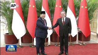 Indonesian President-elect Subianto visits China in bid to strengthen ties.