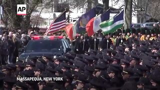 Funeral held for slain New York City police Officer Jonathan Diller.
