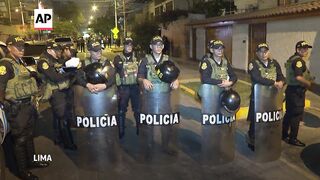 Peru police raids President Dina Boluarte's residence.