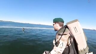 UK’s Royal Navy Showcases Flying Jet Pack Suits.