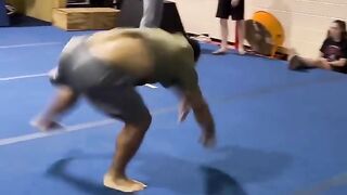 man flips