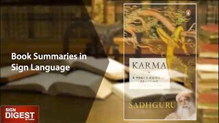 Karma For Book SADHGURU Translate to Indian Sign Language (I.S.L.) Deaf! PART 1