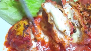املأ الدجاج بالجبن وادخله في الفرن سهل ولذيذ!Fill The Chicken - With Cheese – So Easy & Delicious