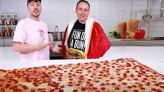 1 of the world's largest slice of pizza