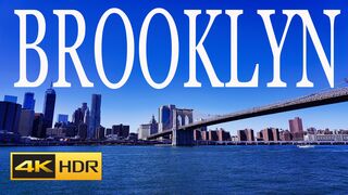 BROOKLYN NYC 4K 60fps HDR DRONE VIDEO WITH RELEXING MUSIC BROOKLYN BEAUTIFUL PLACES 4K ULTRA VIDEO