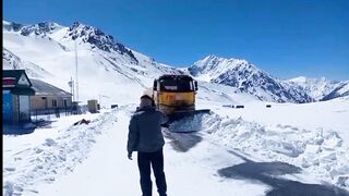 Snowfall in Pakistan's Gilgit-Baltistan Province