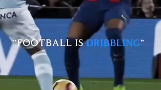 Football is dribbling