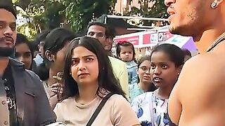 Girls Crazy Reaction On Shirtless Bodybuilder