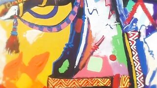 Painting ???? with artist tarik