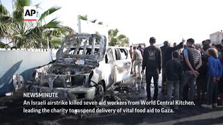 Aid workers killed in Gaza, at least 29 killed in Istanbul fire _ AP Top Stories.