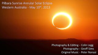 A Ring of Fire Sunrise Solar Eclipse