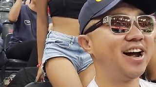 the Loveliest Thai supporter at volleyball stadium 2024